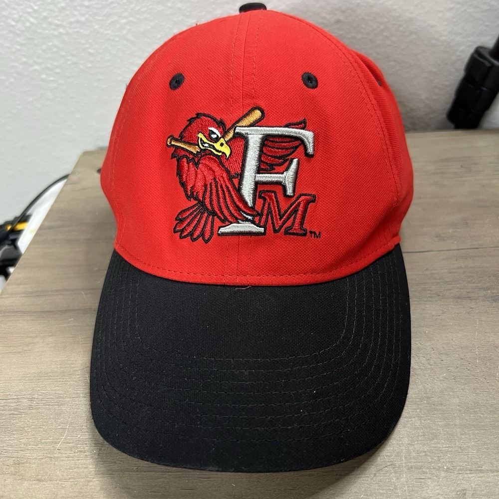 FM RedHawks Nike Legacy91 Dri-Fit Baseball Hat Red Black S/M Flex Fit Cap *READ